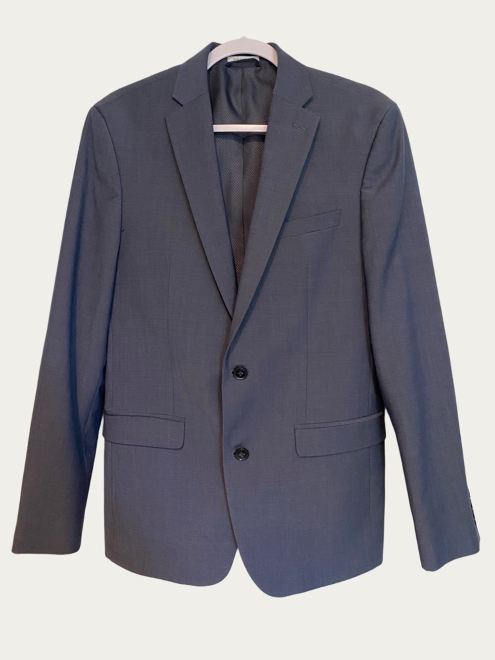 Bar III Men's Blue Two-Button Wool Blend Sport Coat- Slim Fit 38R
